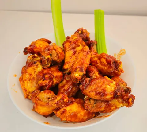 Freshly cooked Napoli wings
